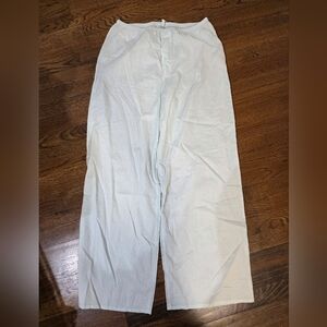 SKIMS Voiles Oversized Pants in the color Frost and size S